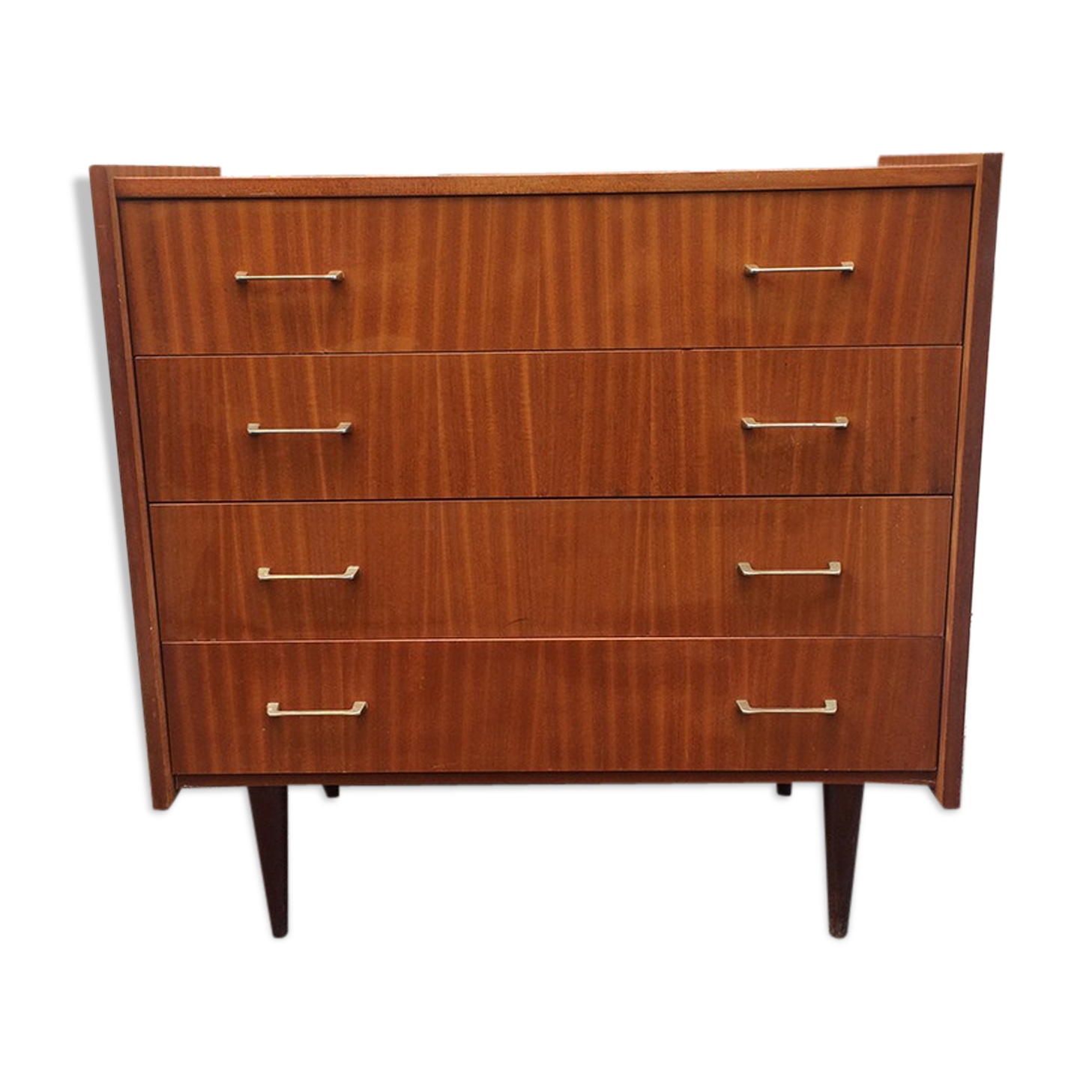 Commode en bois 4 tiroirs 1960