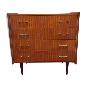 Chest of drawers 4 drawers 1960 wooden