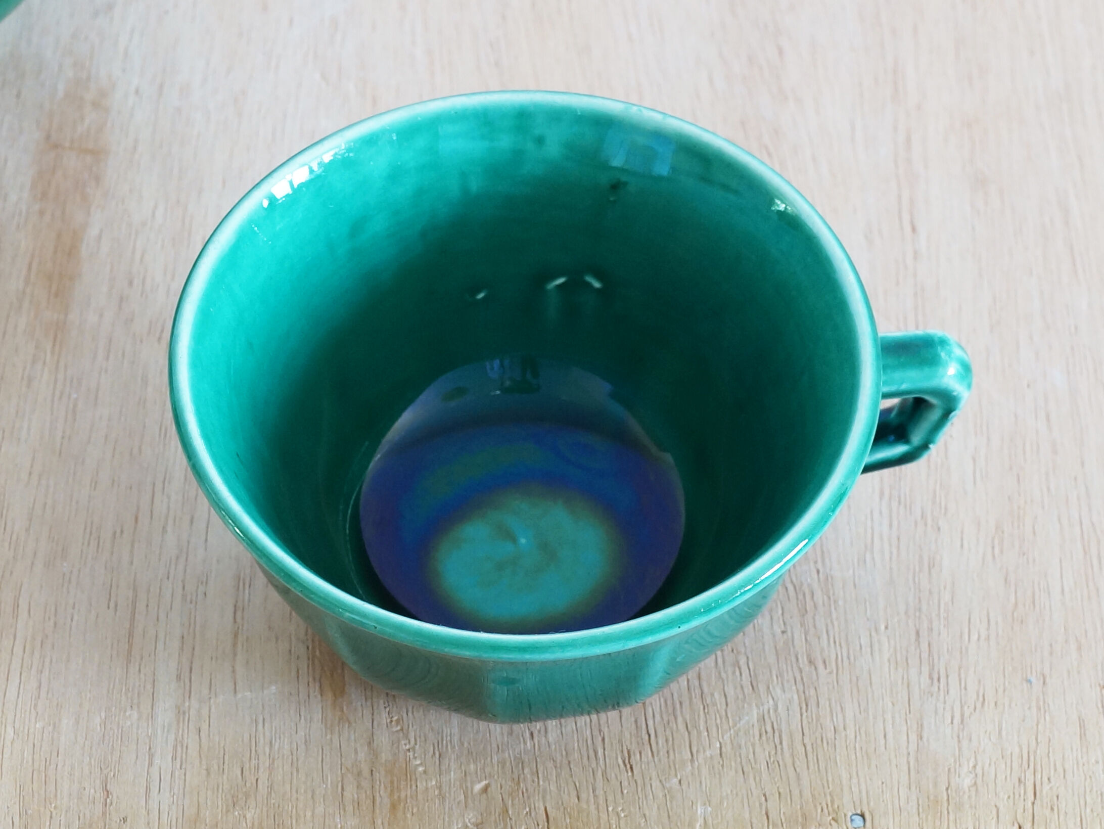 Set of 4 green cups 60s