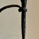 Brutalist candlestick in struck steel 1980