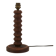 Dark wood column lamp by Charles Dudouyt, Brancusi style from the 1940s.