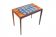 Table d'appoint en céramique bleue, Danemark, années 1960. Après rénovation.