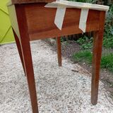 School desk, inclined, with locker