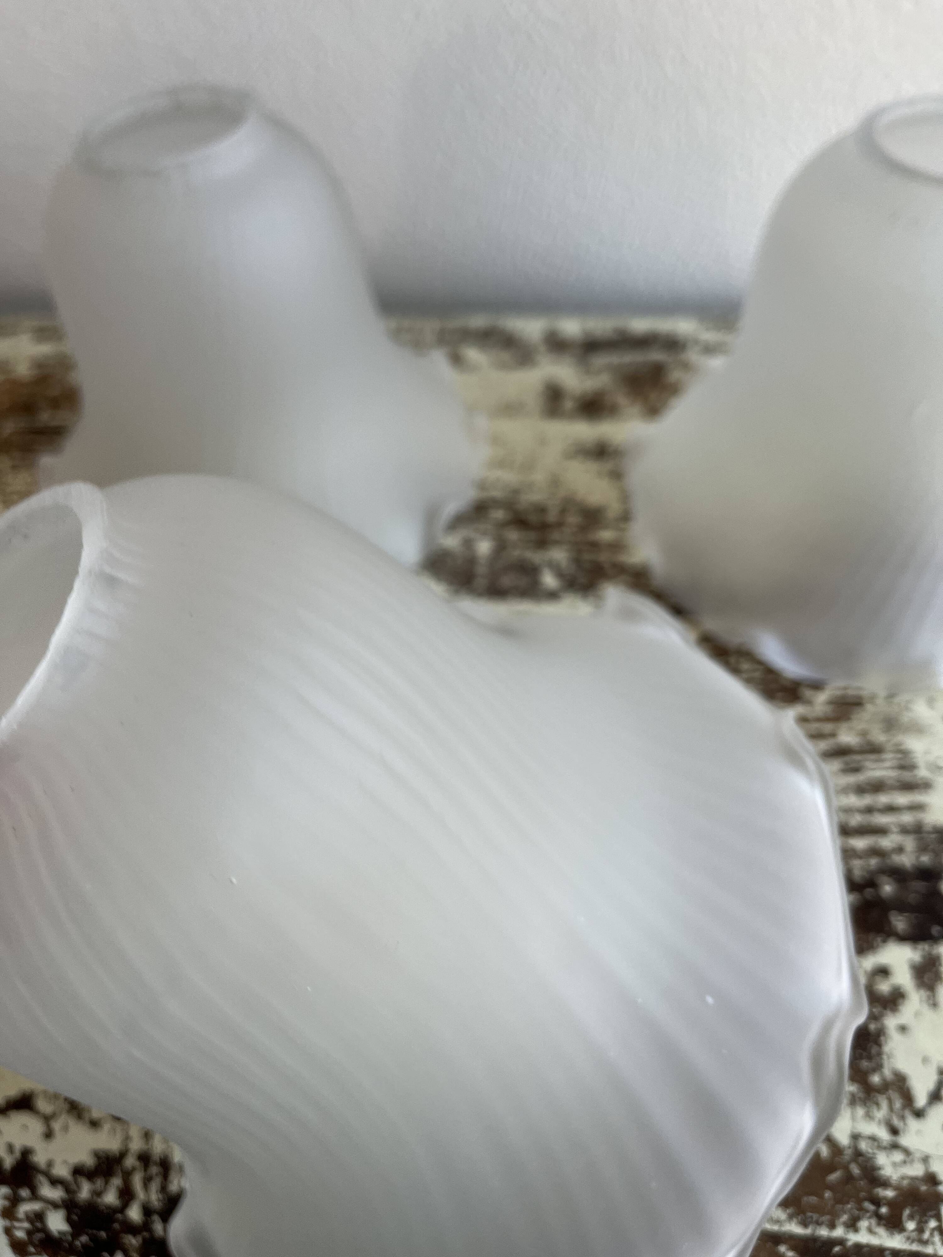 Old glass tulip globes