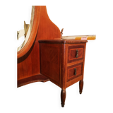Oval mirror dressing table