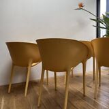 Series of 4 Soft Egg armchairs by Starck for Driade, Italy