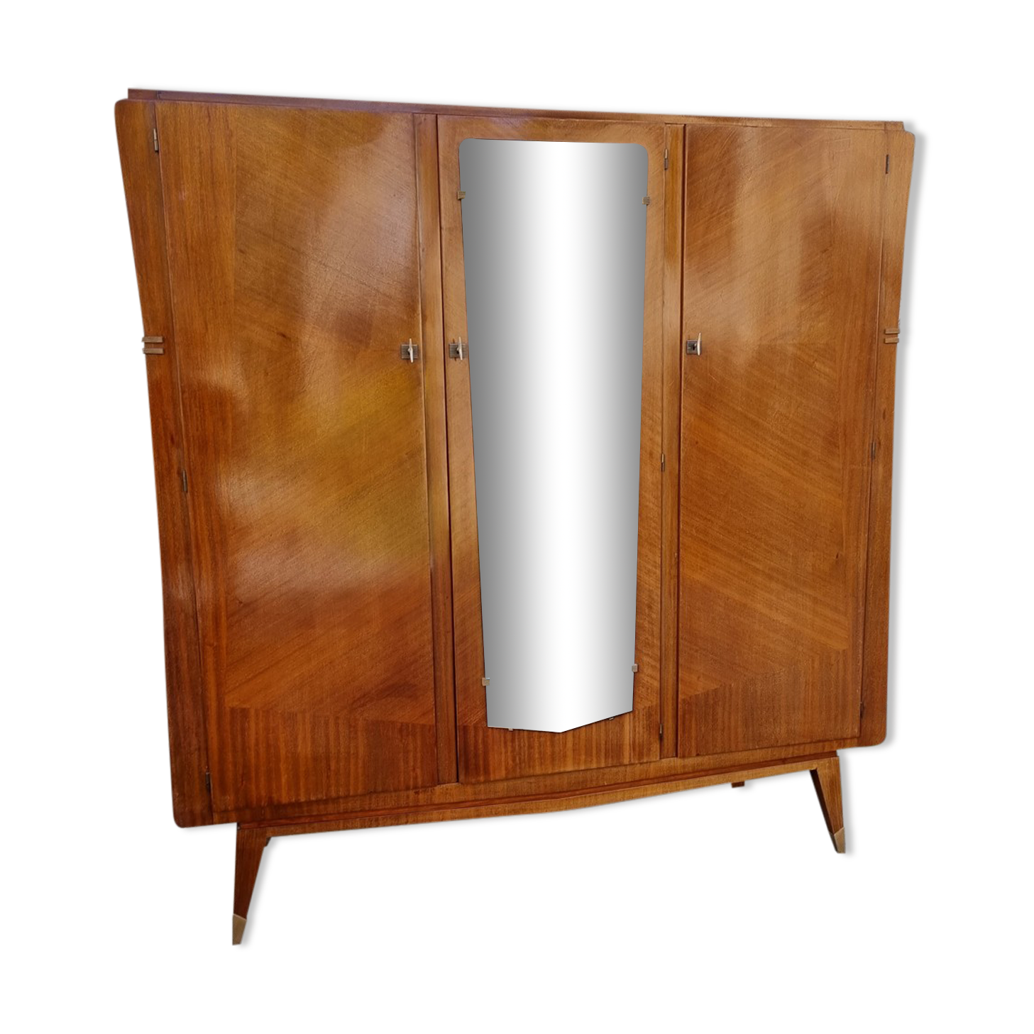 Vintage wardrobe dressing room, compass feet, 50s