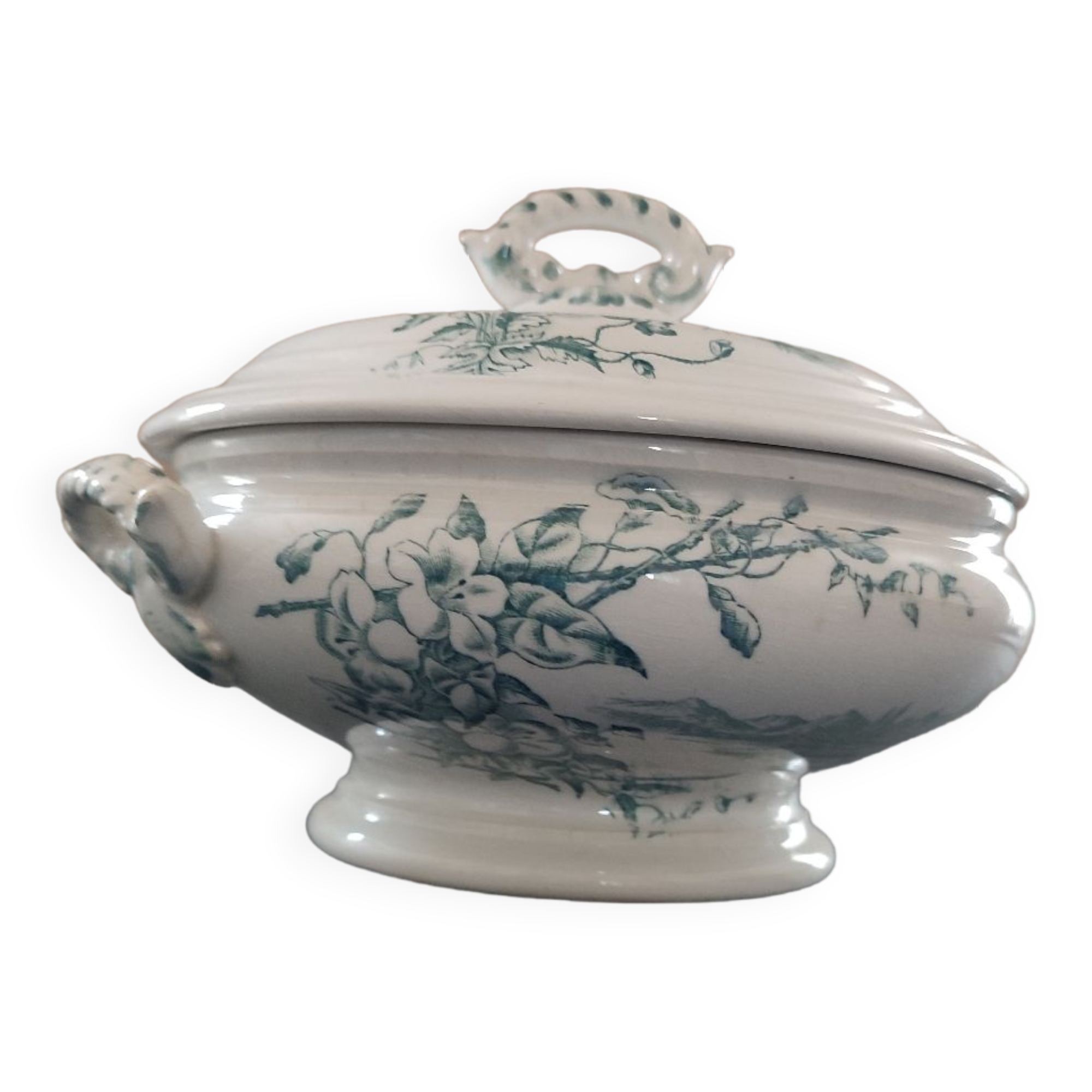 Small old tureen Terre de fer Bertin Tissier