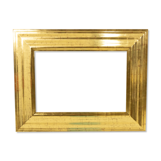 Deknudt gold wall mirror, regency, 1970