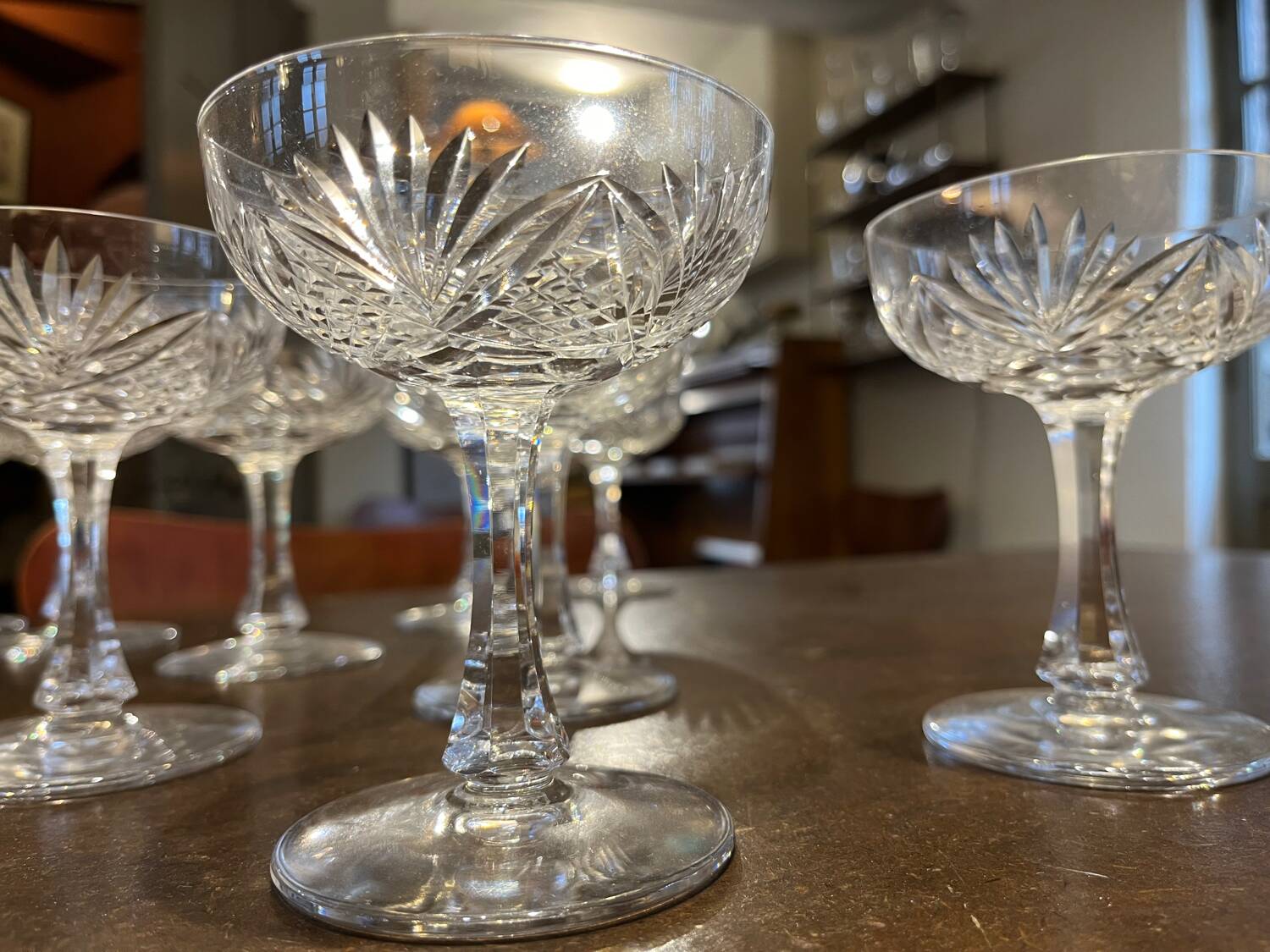 Beau lot de verres en cristal de Saint Louis