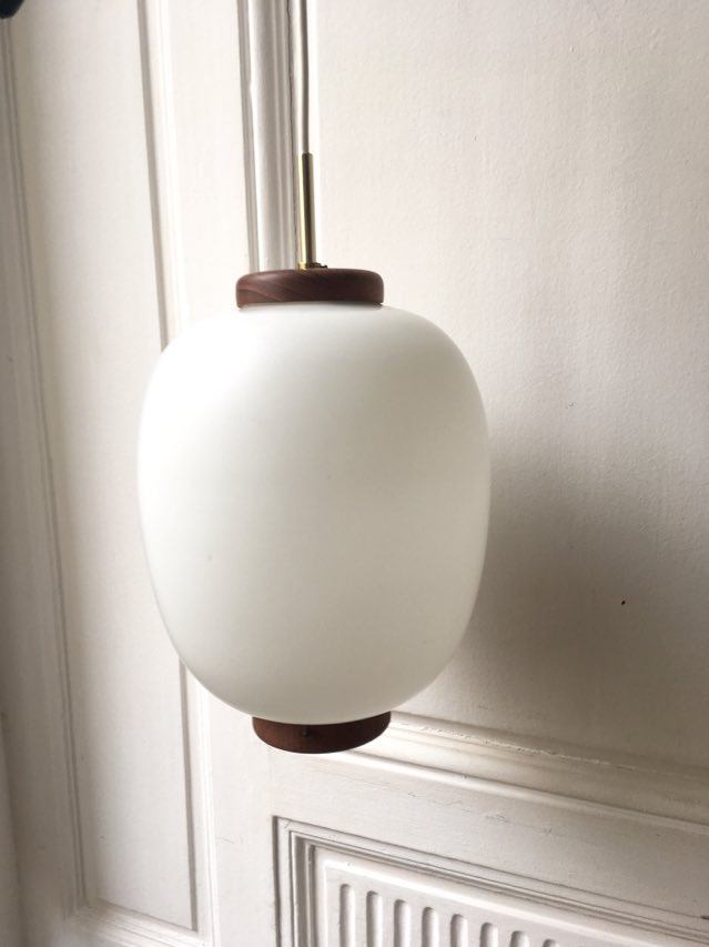 Danish opal hanging lamp 60