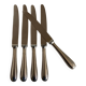 Set of 5 brasserie knives in silver display 1950