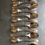 Silver metal spoons