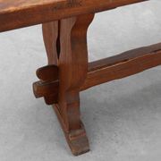 Rustic oak bench with nice patina, France ca. 1900