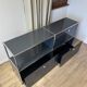 USM Haller sideboard in Anthracite Grey and Graphite Black