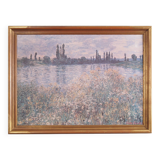 Tableau « Le pré bleu », reproduction de Claude Monet