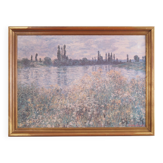 Painting „The Blue Meadow”, copy, Claude Monet