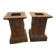 Pair of cast iron bases for statue for Medici.