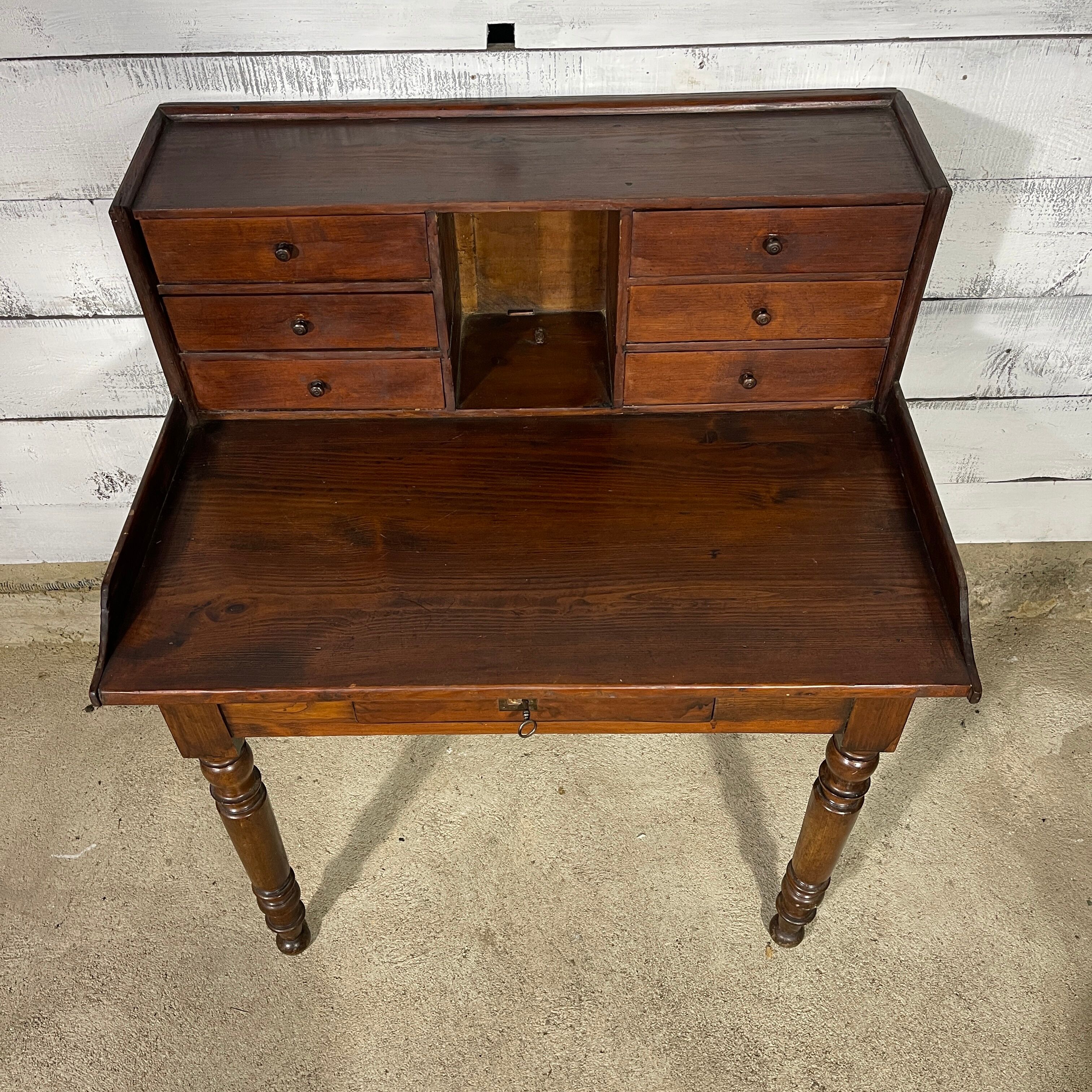 Wooden secretary desk