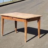 Old rustic farm table made in 1900s in oak - 1m22