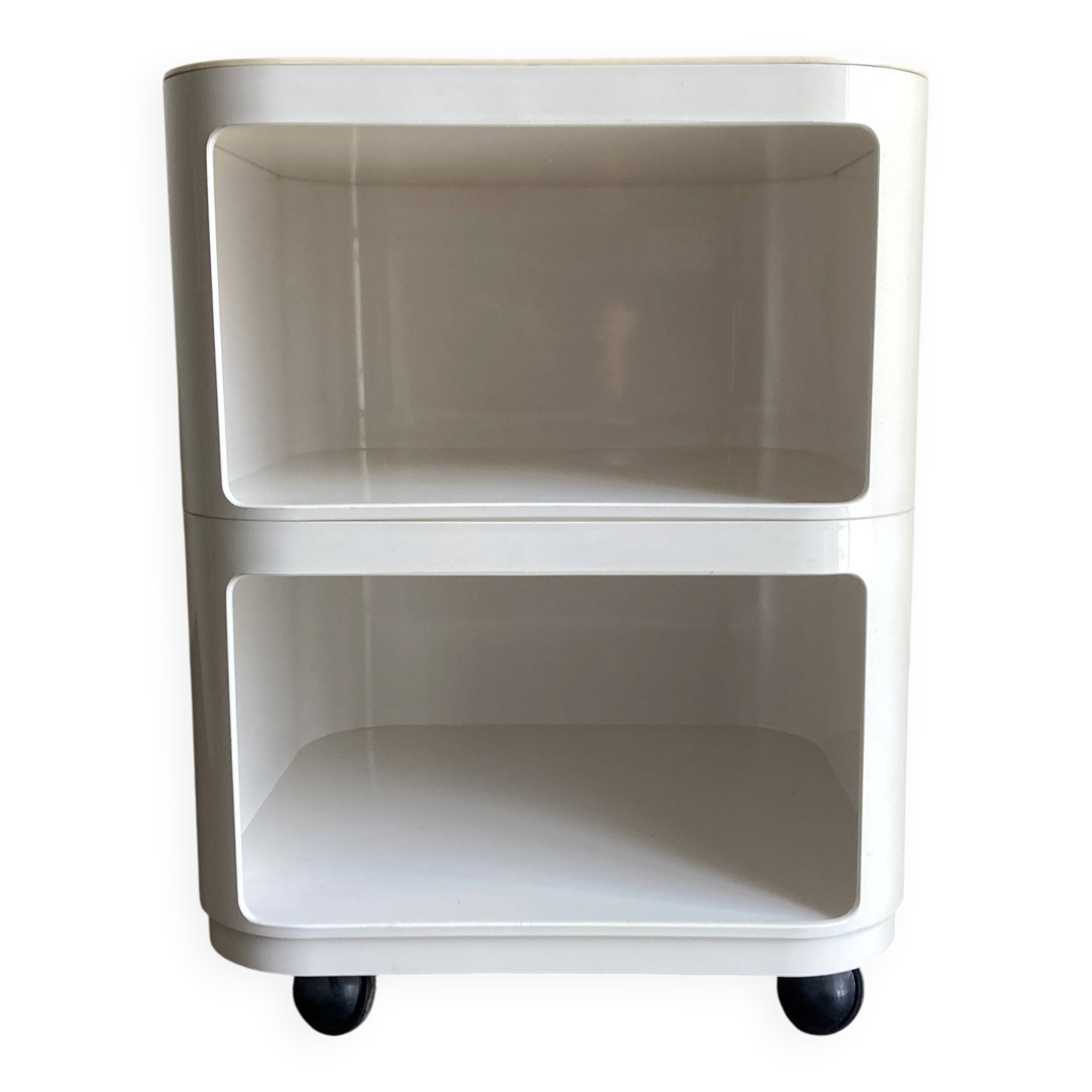 Componibili Caisson 4970 Castelli for Kartell 1969 white Space Aage 1969