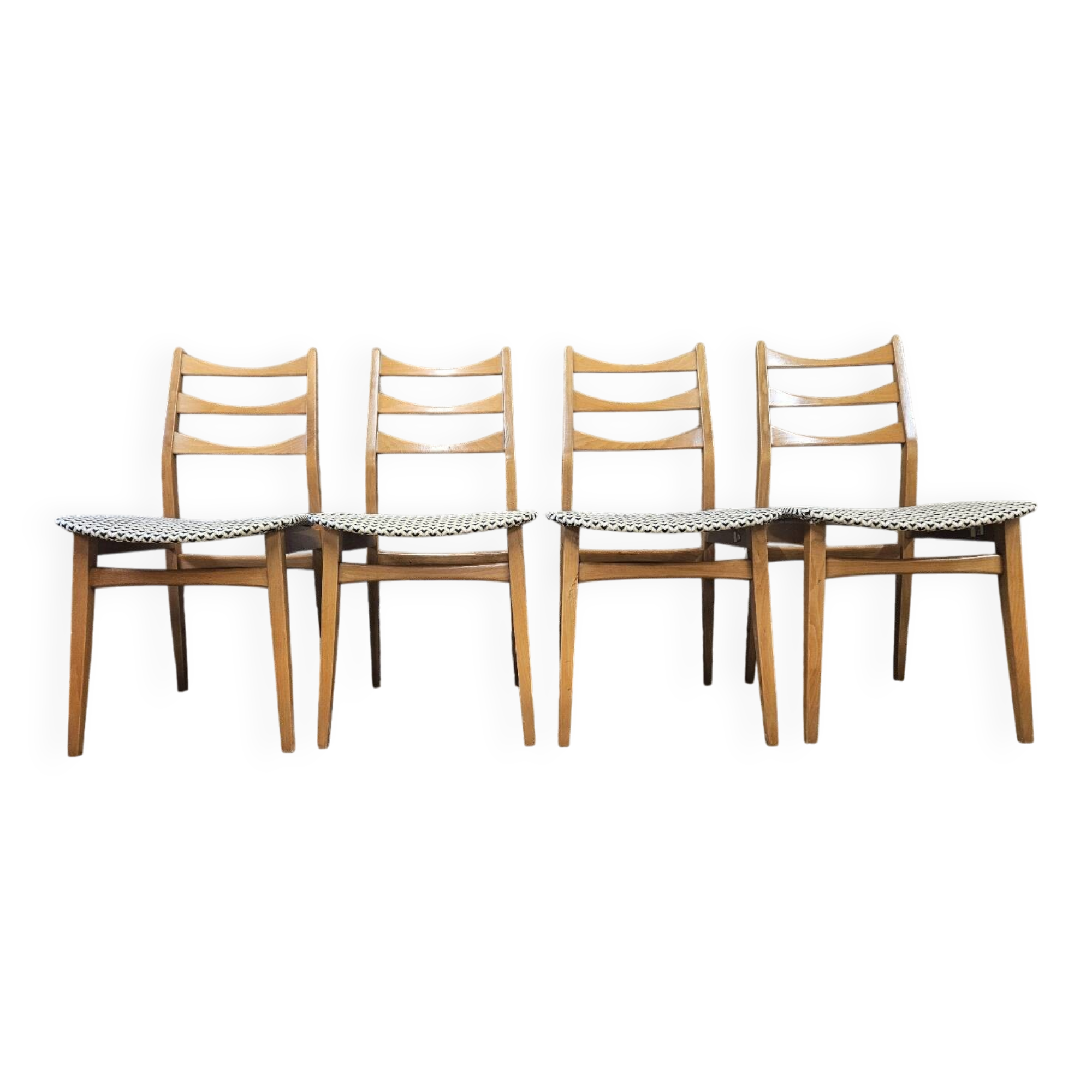Set de 4 chaises scandinaves par Bähre Mignon Möbel 1960