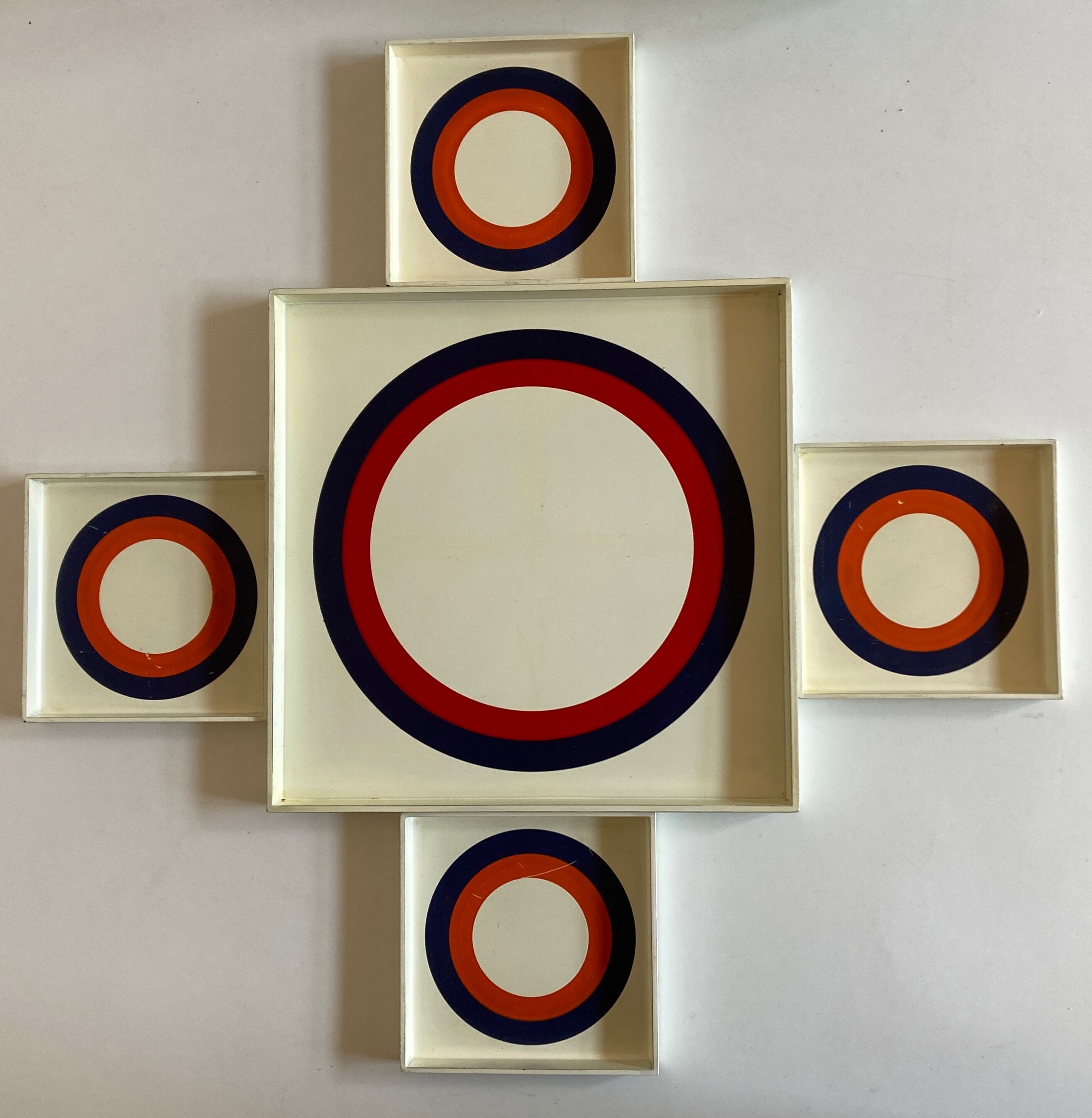 Set of 5 Prisunic target boards, 1960 design
