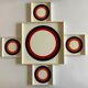 Set of 5 Prisunic target boards, 1960 design