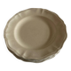 Set of 4 ivory Sarreguemines plates with gadroons