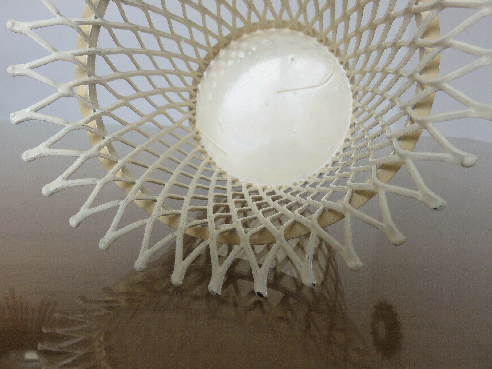 Mathieu Mategot pot cover in expanded metal from the 1950s