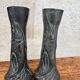 Duo de vases brutalistes dans le style de Ballesti