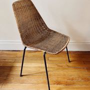 Ensemble de 5 chaises "Basket" par Gianfranco Legler, années 1950