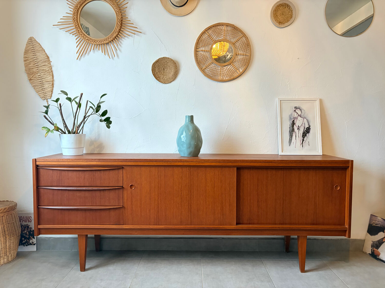 Enfilade vintage scandinave
