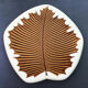 Verceram cheese board, leaf decoration