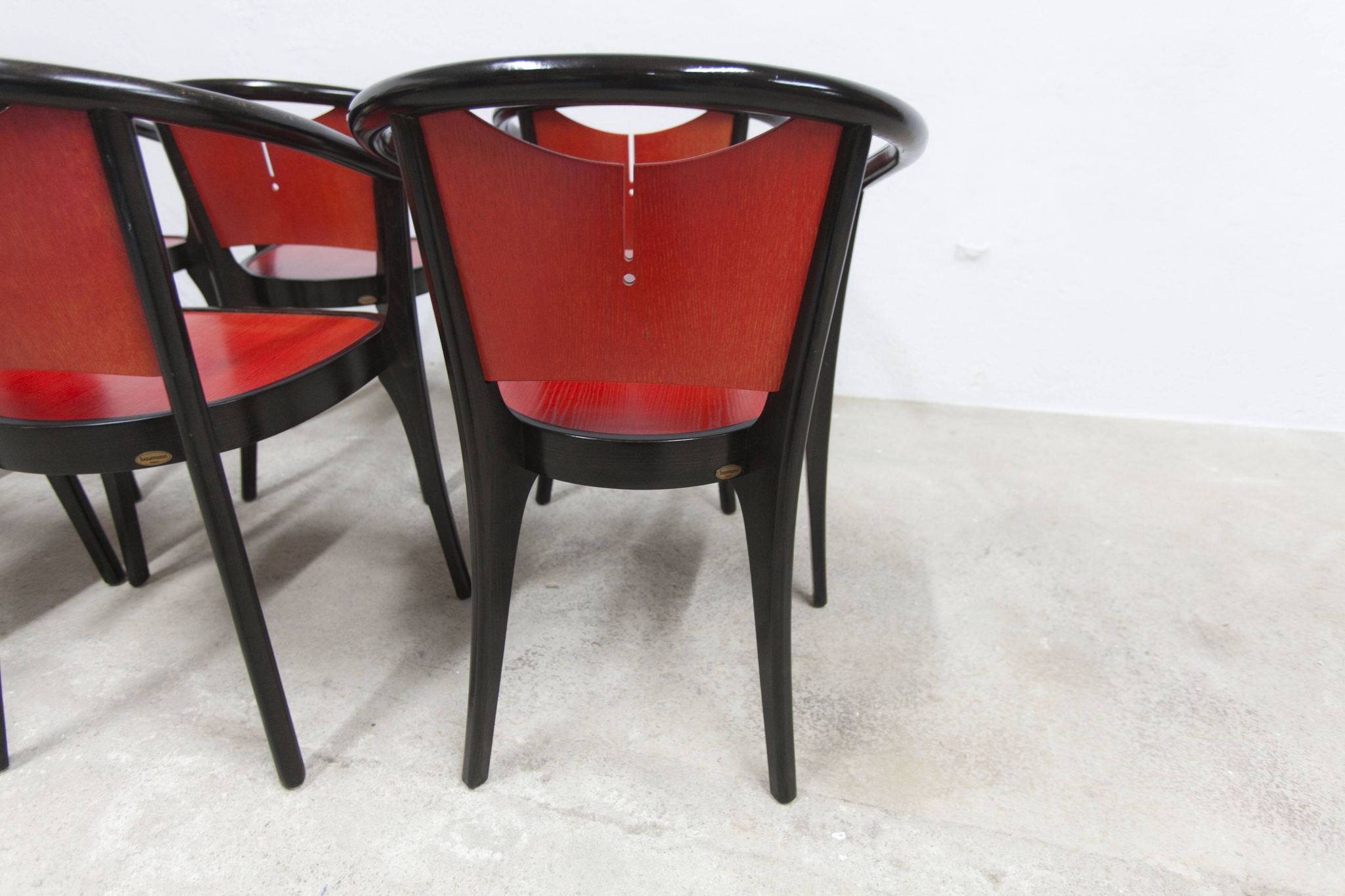 Set of 6 Baumann Diese armchairs, designed by Pagnon Pelhaître
