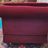 Burgundy red velvet meridian 50s