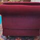 Burgundy red velvet meridian 50s