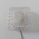 Plafonnier applique verre minimaliste 1970/ 1980