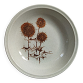 Sarreguemines stoneware hollow dish "Thistles"