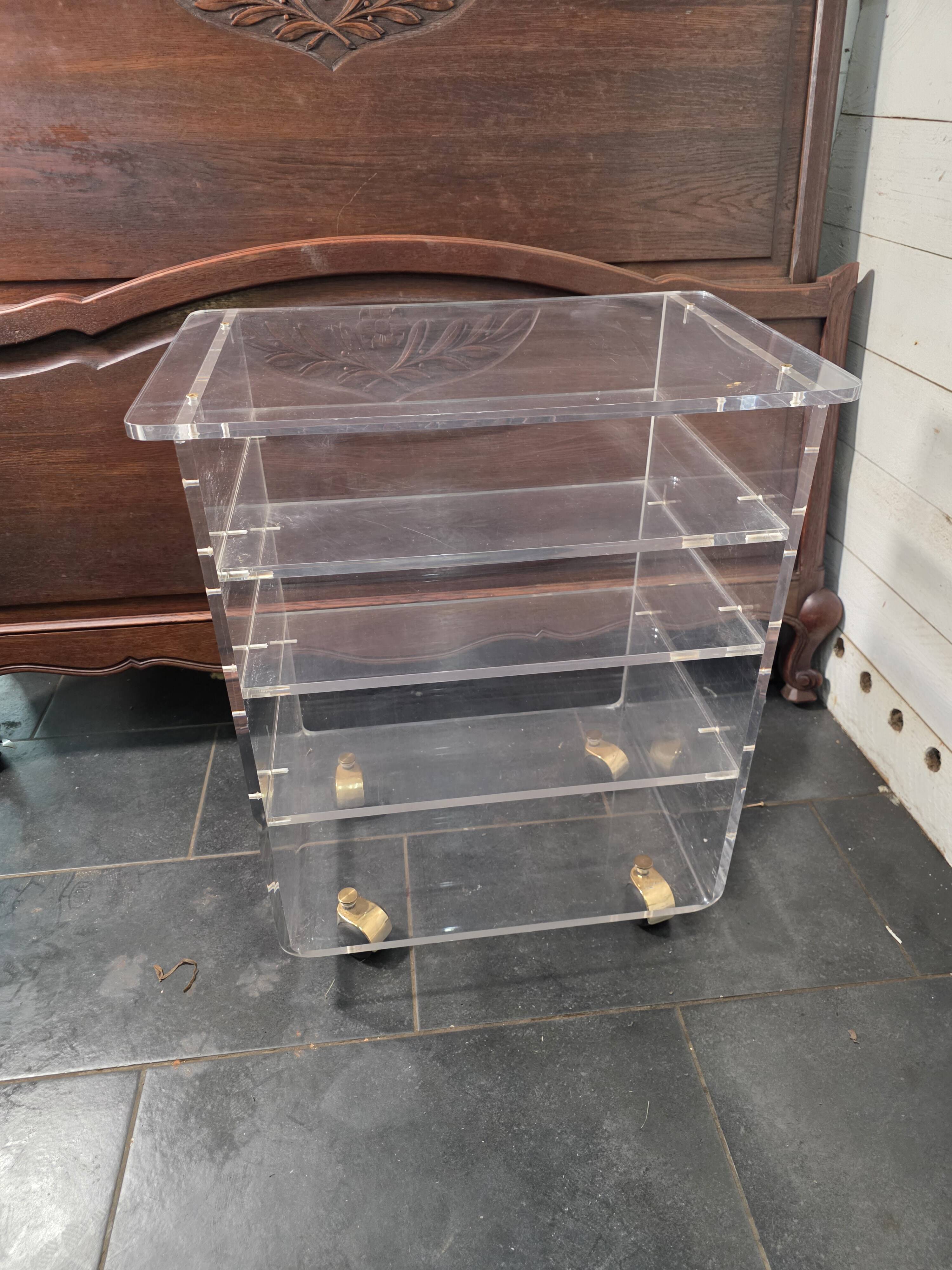 1970s plexiglass Hi-Fi furniture