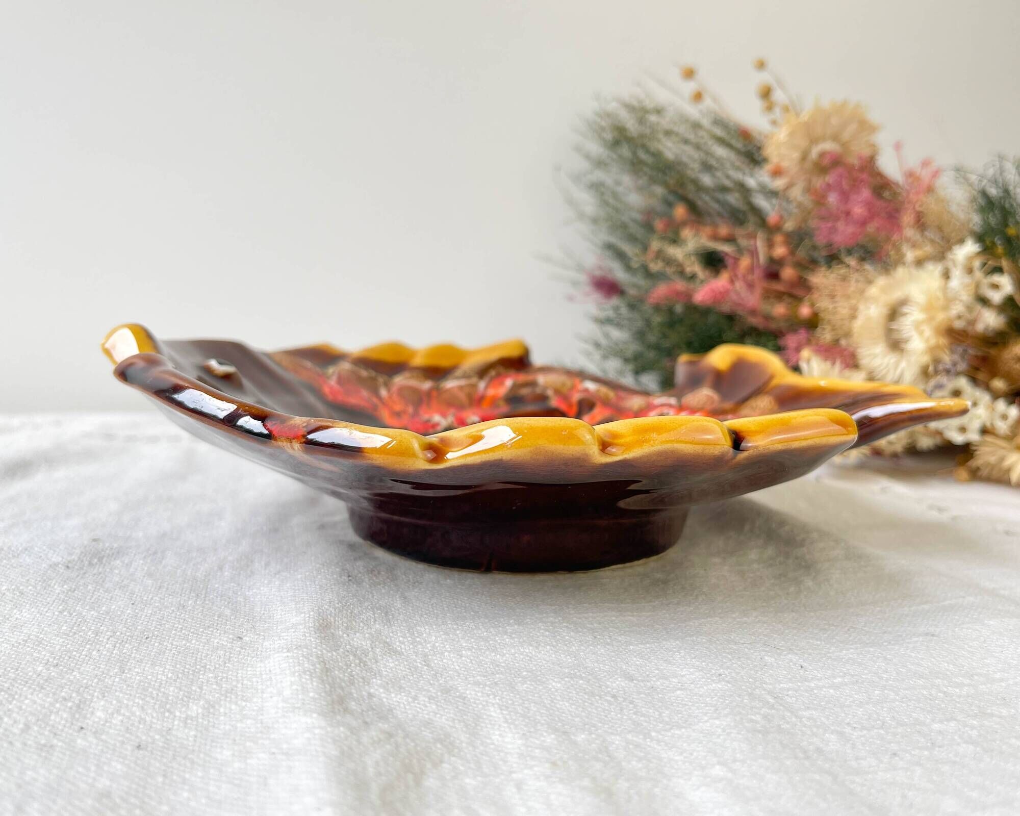 Small vintage ceramic fish dish VALLAURIS 1950/60