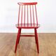 Red Fanett chair by Tapiovaara