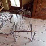 Chrome-plated steel chairs