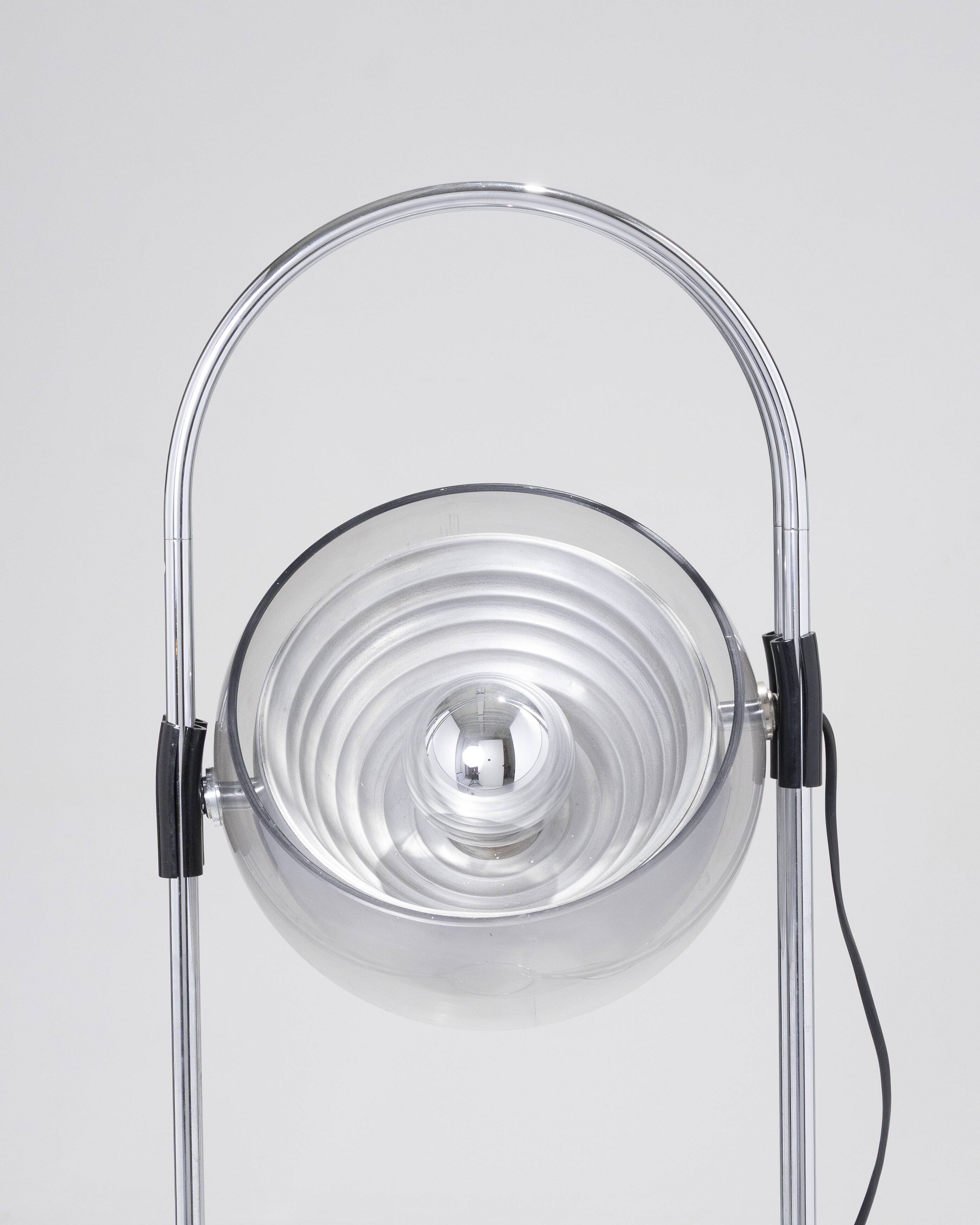 Space Age floor lamp, Andre Ricard, Metalarte, 1970s