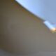 Brown gradient plastic pendant light 1970s