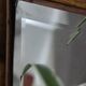 Vintage bamboo wall mirror 50's