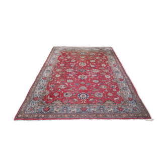 vintage handmade Persian oriental carpet Ghoum 318 x 215 cm