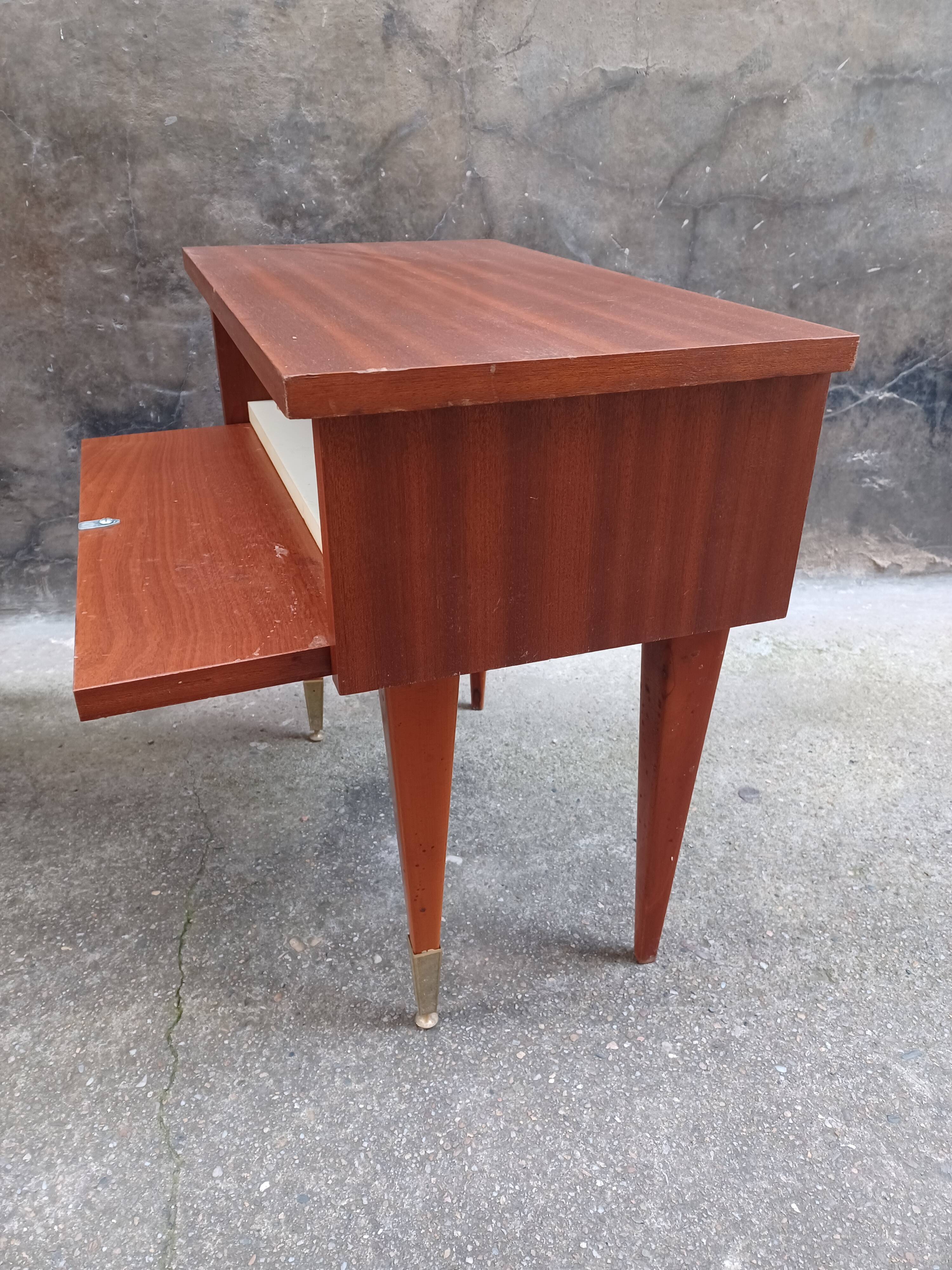 Pair of bedside tables, 60'S