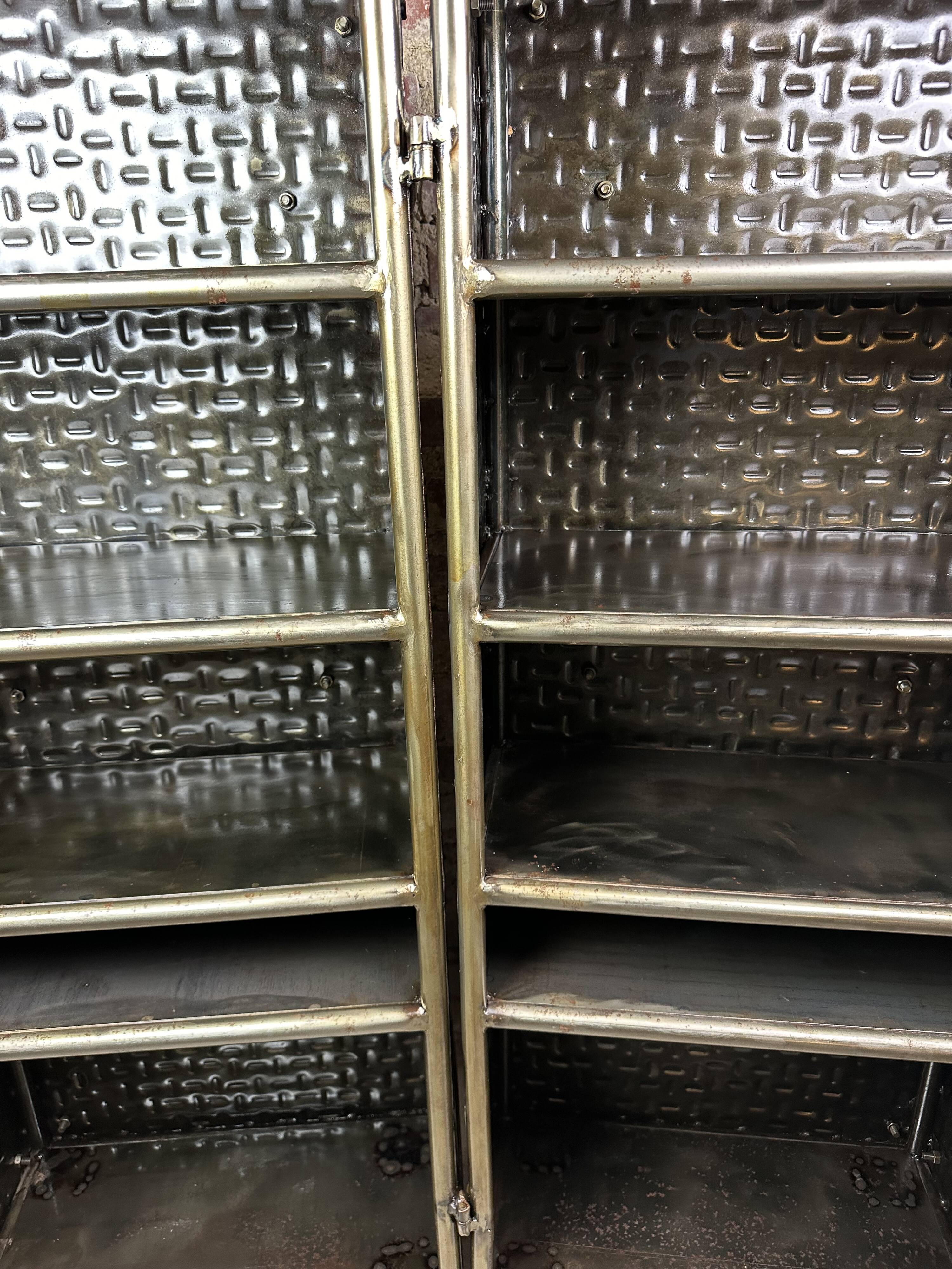Bar trunk/storage unit in embossed steel 1980