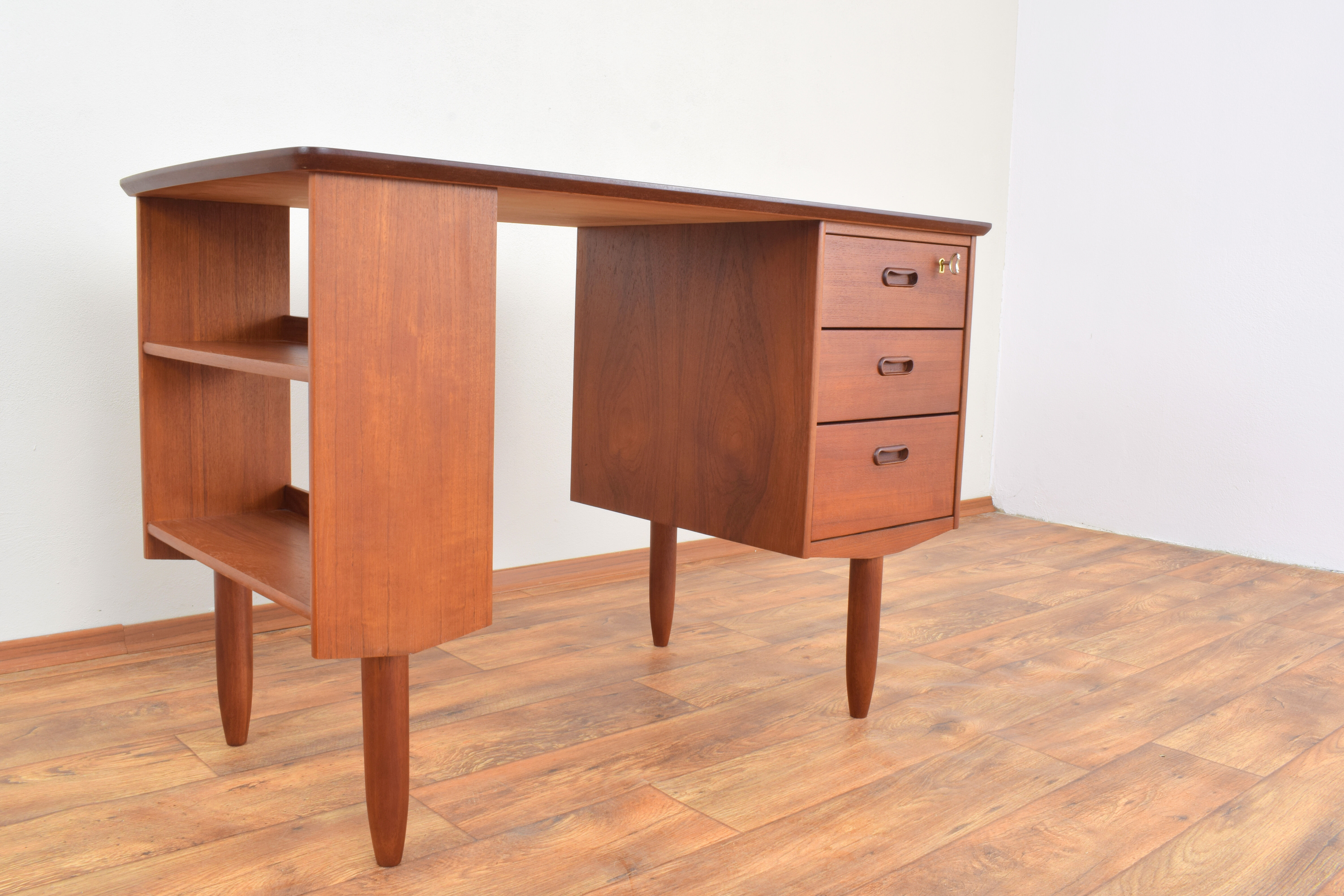 Mid-Century Danish Teak Desk, 1960s.
